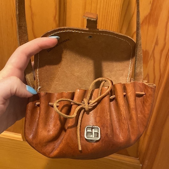 Small Brown Leather Crossbody - Picture 5 of 6